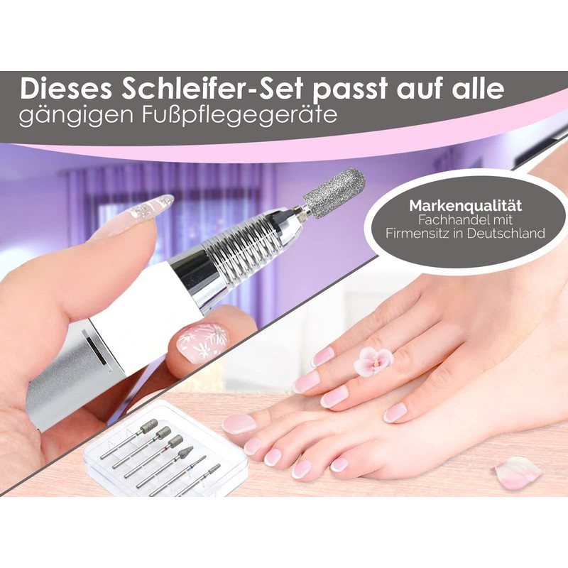 Diamond Cutter Router Bit Set of 7 for Pedicure and Manicure