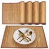 Piuluvor® Set of 4 Bamboo Placemats, 45 × 30 cm