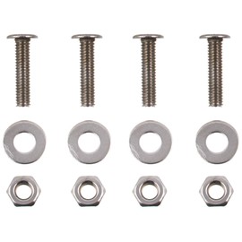 DAIDOHANT Thin Head Screw, Ultra-Low Head, Small Screw Set (With Nuts and Washers)