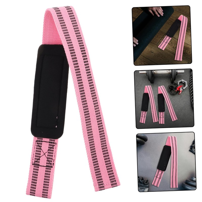 WHAMVOX 2pcs Gym Wrist Straps for Deadlifts Weightlifting Training Wrist