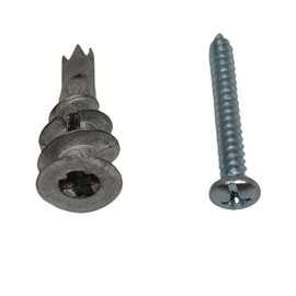 zcfochi 100PCS Zinc Self-Drilling Drywall Anchors, Hollow-Wall Anchors Kit with #8 x 1-1/4'' Screws,50 Heavy Duty Metal Wall Anchors and 50 Screws