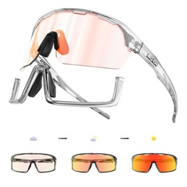 SCVCN Photochromic Cycling Glasses for Men and Women Sports Cycling Glasses TR90 Frame UV 400 Protection