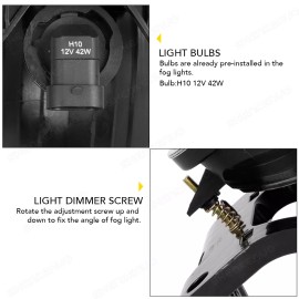 Unbranded Pair For 08-10 Ford F250-F550 Super Duty Clear Lens LED Projector Fog Light US