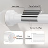 Shower Curtain Rod 31-80 in Adjustable Curtain Rod No Drilling