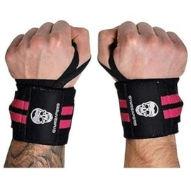 Gymreapers - Muñequeras de levantamiento de pesas (aprobadas por IPF), soporte de muñeca de calidad profesional con lazo para pulgar resistente, la me