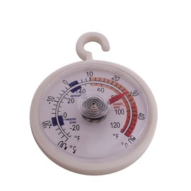 1 Piece Fridge Freezer Thermometer Fridge Thermometer Dial Fridge Thermometer with Coloured Zones Ideal Thermometer for Cooling Temperature Control