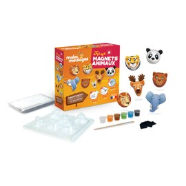 mako moulages Atelier Magnets Animals 39095 Creative Hobby Kit Made in France for Children Aged 5 Years and Above