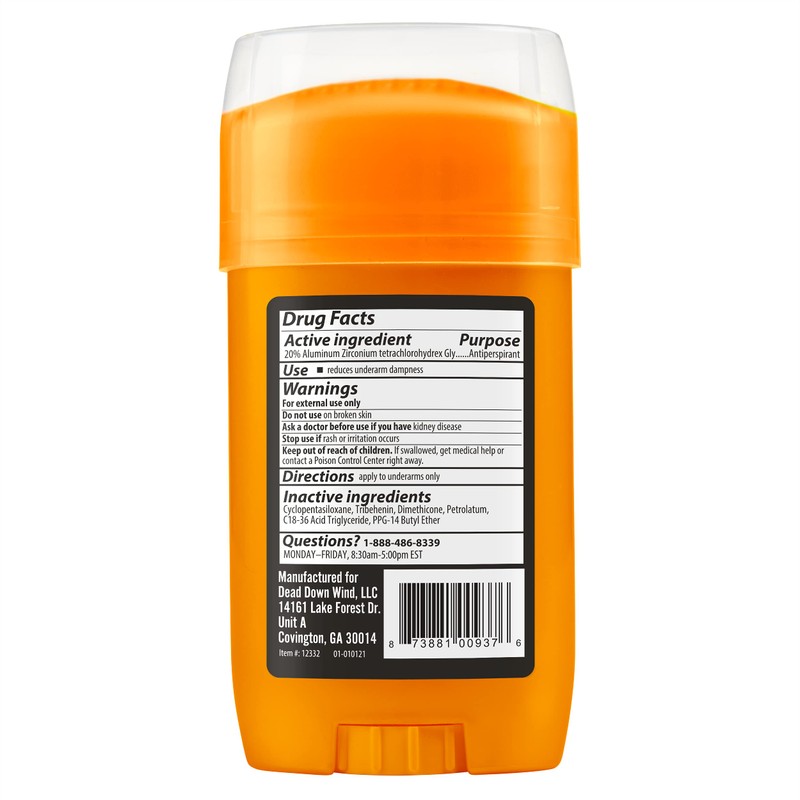 Dead Down Wind 1233: Antiperspirant & Deodorant Soft Solid