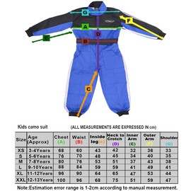 Zorax Blue M (7-8 Years) CUB Kids Children Motocross Suit - ATV Dirt Quad Bike Karting Motorbike Clothing