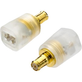 okcsc A2DC-0.78mm Conversion Connector Connector Kit for Audio Technica A2DC Connector Male to 2Pin 0.78mm Female Compatible with ATH-CKS1100, ATH-CKR100, ATH-CKR90 and More (2 Pack) Transparent