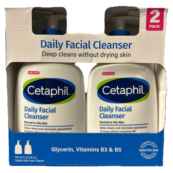 Cetaphil 2 Pack Cetaphil Daily Facial Cleanser Normal To Oily
