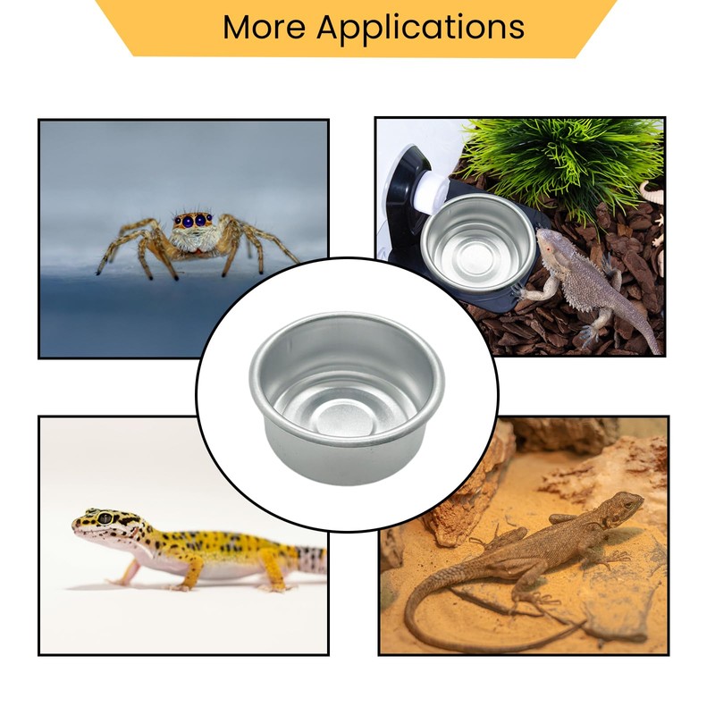 14 Pcs Gecko Food Cups, Crested Gecko Food Dish, 0.5oz