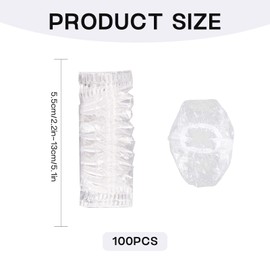 100 Pcs Ear Covers for Shower - Clear Waterproof Disposable Ear Protectors, Ear Covers Caps for Shower, Bathing, Spa, Home, Hotel, Hair Salon, Hair Dye