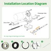 10L0L Driver Side Rear Axle Shaft for EZGO TXT 1994-2013