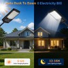 2 Pack Solar Street Lights Outdoor, 30000LM 6500K Motion Sensor
