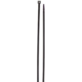 Cable Tie with Stainless Steel Barb, 40 Tensile Strength, 11" Length, Black
