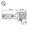 PIAA LEH242 LED 6000K Controller-less Type Standard Series 12V 17W