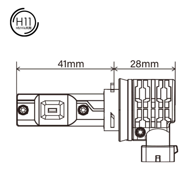 PIAA LEH242 LED 6000K Controller-less Type Standard Series 12V 17W