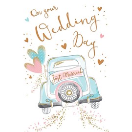 Modern Wedding Card Wedding - 7 x 5 inches - Piccadilly Greetings