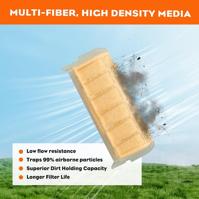Hipa MS250 Air Filter for Stihl 025 MS 250 021