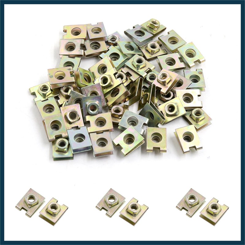 TUCKBOLD 50 Pcs Metal Car Auto Door Pannel Spire Screw