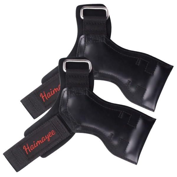 HAIMAYEE Power Grips Zughilfen krafttraining Fitness Handschuhe für Bodybuilding Gewichteheben