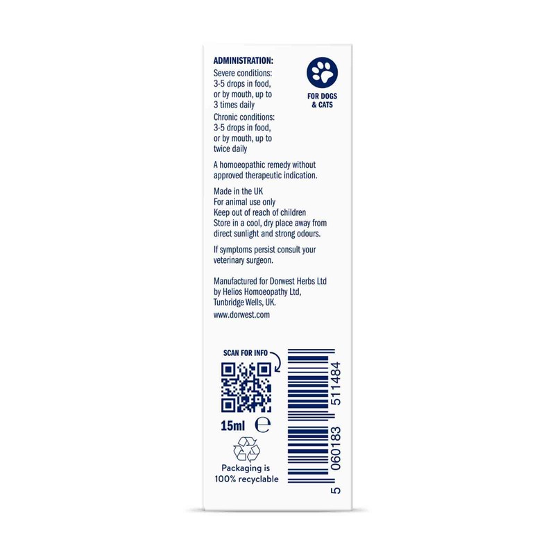 Dorwest Herbs Rhus Tox 6C Homoeopathic Liquid Remedy for Dogs
