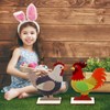 Vhxmaizxn 2pcs Easter Decoration for Home Easter Rooster Decor Chicken