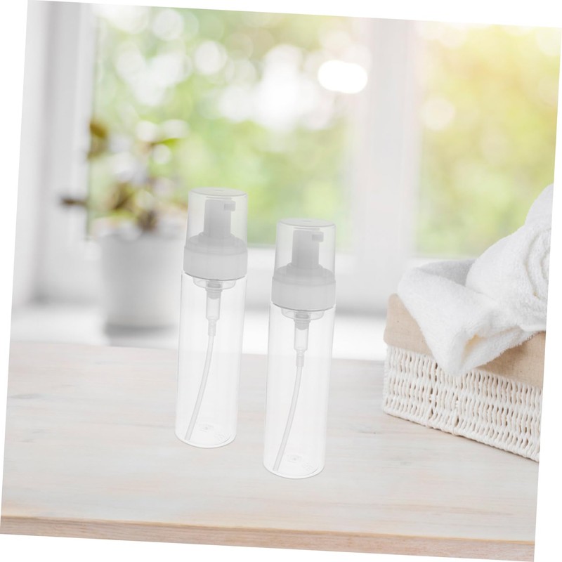 BIUDECO Travel-Friendly Refillable Pump Bottles Countertop Soap Dispenser Foaming Hand