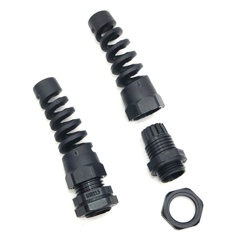 Namvo20 Pieces Waterproof M16 Cable Connectors Spiral Strain Relief Protector