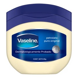 Vaseline Petrolato Puro Dermatolgicamente Probado, Uso Da y Noche, Piel Seca y Sensible, 85g