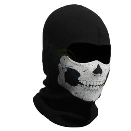 Balaclava Skull Ski Mask Creepy Skull Balaclava Tactical Hood Mask Ghost Skeleton Anti-UV Bandana Scarf Motorcycle Cycling Balaclava Face Mask Summer Cooling Neck Gaiter Men Women Skull Ski Scarf