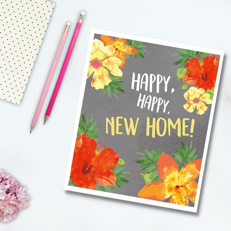 *Happy*, New Home Card