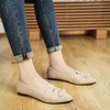 HIULYCENCE Flats for Women Pointed Toe Ballet Flats with Bow