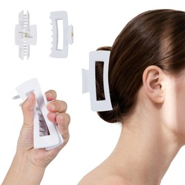 Hair Claw Clips,Mello Cloud Clip for Women - Squishy Pinchable Hair Clamps, comfortable,Flexible & Unsnappable Cloud hair clip, Soft -Like Grip, Strong Anti-Slip Hold for Thick/Thin/Long Hair (2Pcs)