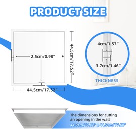 18" x 18" Metal Access Panel, 1MM Thickened Access Panel for Drywall, Aluminum Access Panel for Walls and Ceilings, Rust-Resistant and Easy-to-Install Drywall Access Panel