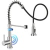 LUFEIDRA Touchless Kitchen Faucet with Pull Down Sprayer-Brushed Nickel Kitchen