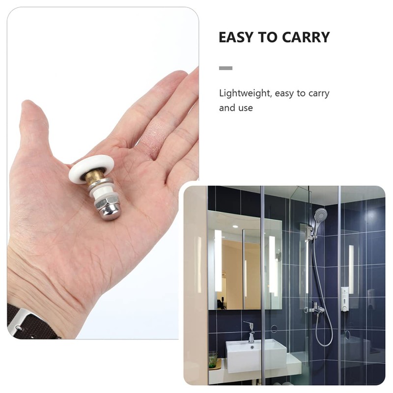 Operitacx Shower Wheels 4 Pcs Sliding Door Wheels Door Roller