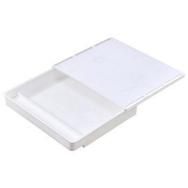 DIZLAS Aftermarket Drawer (W x D x H): 12.7 x 11.1 x 2.1 inches (32.2 x 28.2 x 5.4 cm), Dividers Included, Strong Seal, Easy Installation, Organization, Small Items, Under Desk Storage (L, White)