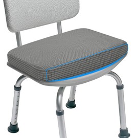 Shower Seat Cushion for Transfer Bench for Bathtub Shower Seats for Elderly, Easy Maintenance Anti Slip Quick Dry Soft to Skin Foam Cushion,Grey