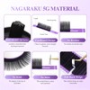 NAGARAKU Individual Eyelashes, 5th Generation Eyelash Material, 1 to 1