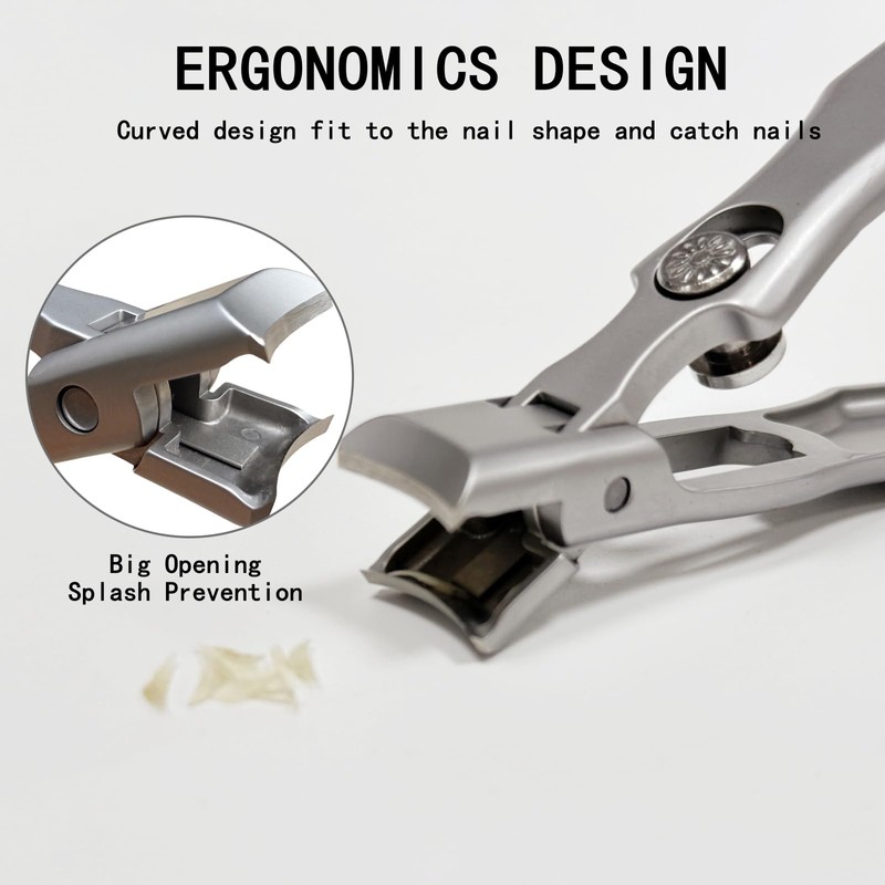 German Stainless Steel Nail & Toenail Clippers for Thick Nails