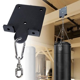 VANROUG Heavy Bag Holder,Punch Bag Holder,Wooden Beam Hook 360 Degree Rotating Wooden Bar Hook for Boxing Training Muay Thai Aerial Yoga Swing Hammock