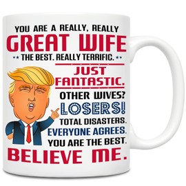 GIFTSFARM Gifts for Wife from Husband - Wedding Anniversary for Women, Birthday, Mothers Day, Valentines, Christmas Wife Gifts for Her, Romantic Love Gift for Wifey - 11 Oz Mug