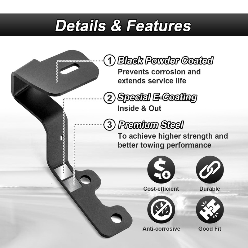 ROMELACK Upper Hood Light Mount Brackets Ditch LED Pods Bracket