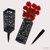 AZ-FRONT Grave Flower Stand, Plastic, Earth Stab, Set of 2