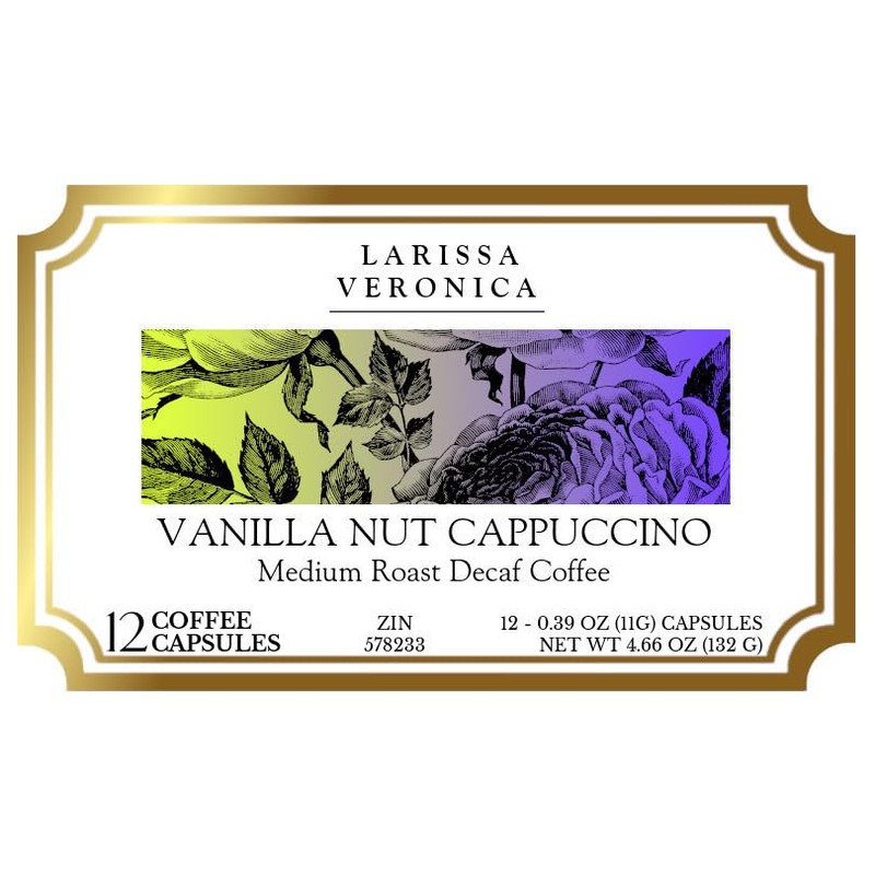 Vanilla Nut Cappuccino Medium Roast Decaf Coffee (Single Serve K-Cup