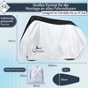 LIHAO Bicycle Cover Waterproof 210D Silver Bicycle Garage Bicycle Protective