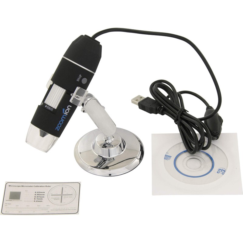 Zoomion USB Microscope Micron 50x-500x for children from 10 years