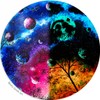 SpaceBeams Nebula Glow In The Dark Colour (50ml) Pink With